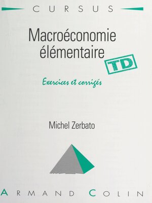 cover image of Macroéconomie élémentaire